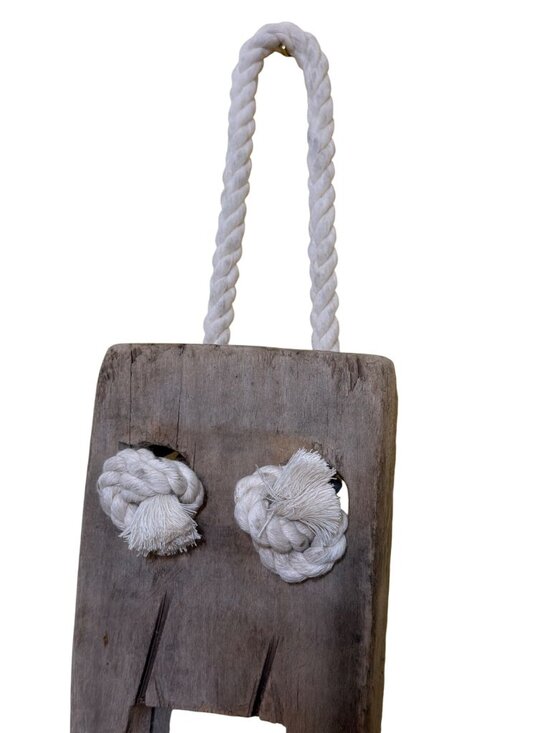 Amazon.com: KALALOU Vertical Fish Mirror with Rope Hanger  Rustic Wooden Wall Mirror Rope Hanger Carved Nautical Tribal Design Kalalou NEW